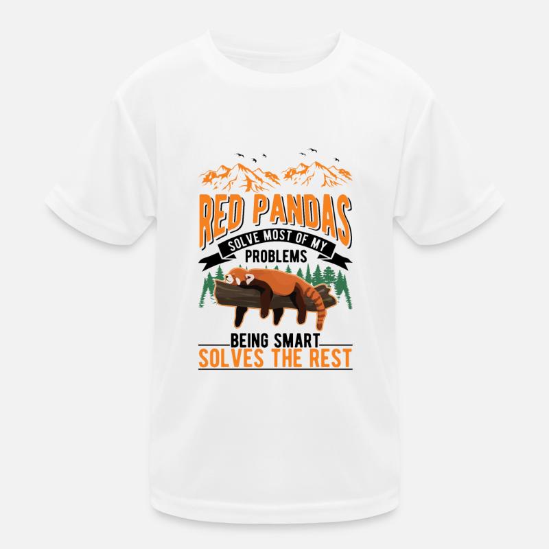 Panda Rouge Cadeau Chat Ours T-shirt sport Enfant