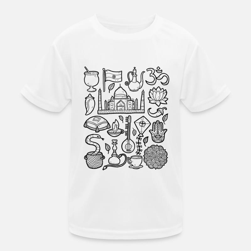Indien Kinder Funktions-T-Shirt