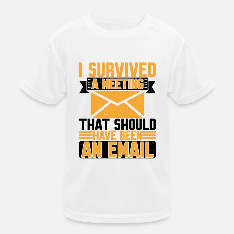 I Survived Another Meeting 8 Kinder Funktions-T-Shirt