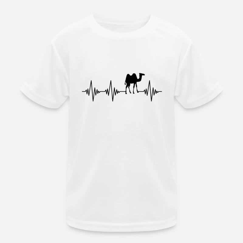 Dromedar Kamel Herzschlag Kinder Funktions-T-Shirt