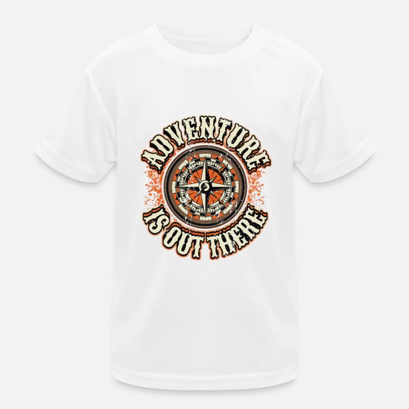Abenteuer ist da draußen. Kinder Funktions-T-Shirt