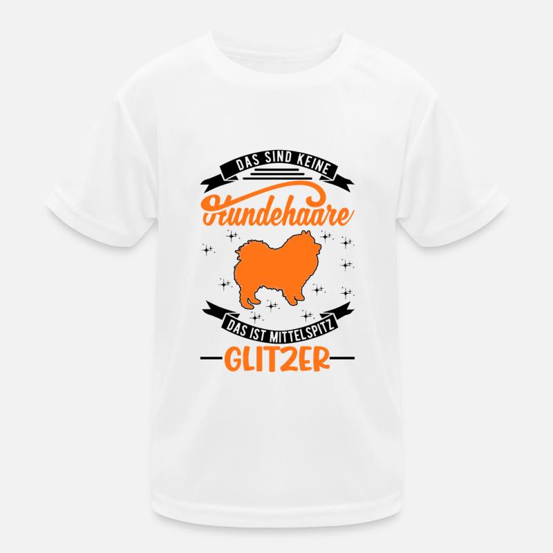 Mittelspitz Glitzer Kinder Funktions-T-Shirt