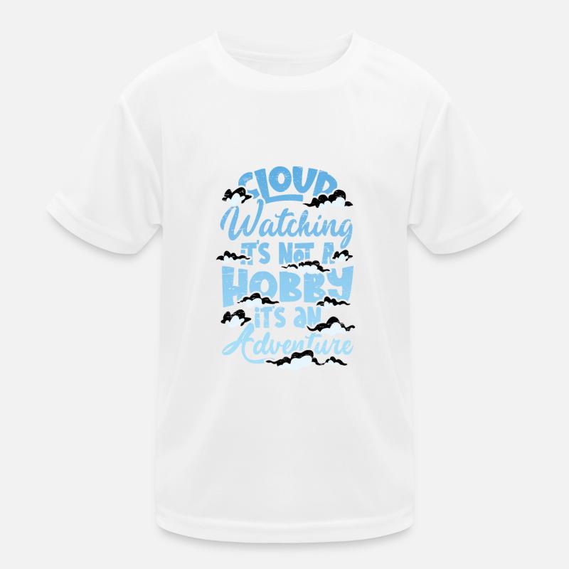 Cloud Watcher Meteorology Cloud Watching Kids Functional T-Shirt