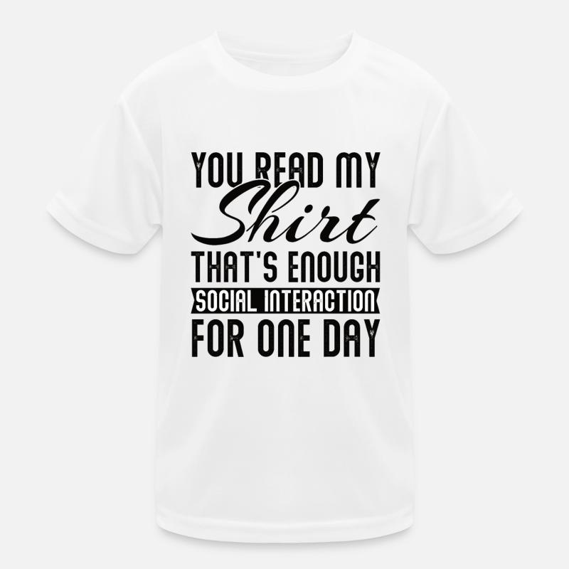 Introvertiert Sarkasmus Introvertierter Schüchtern Kinder Funktions-T-Shirt