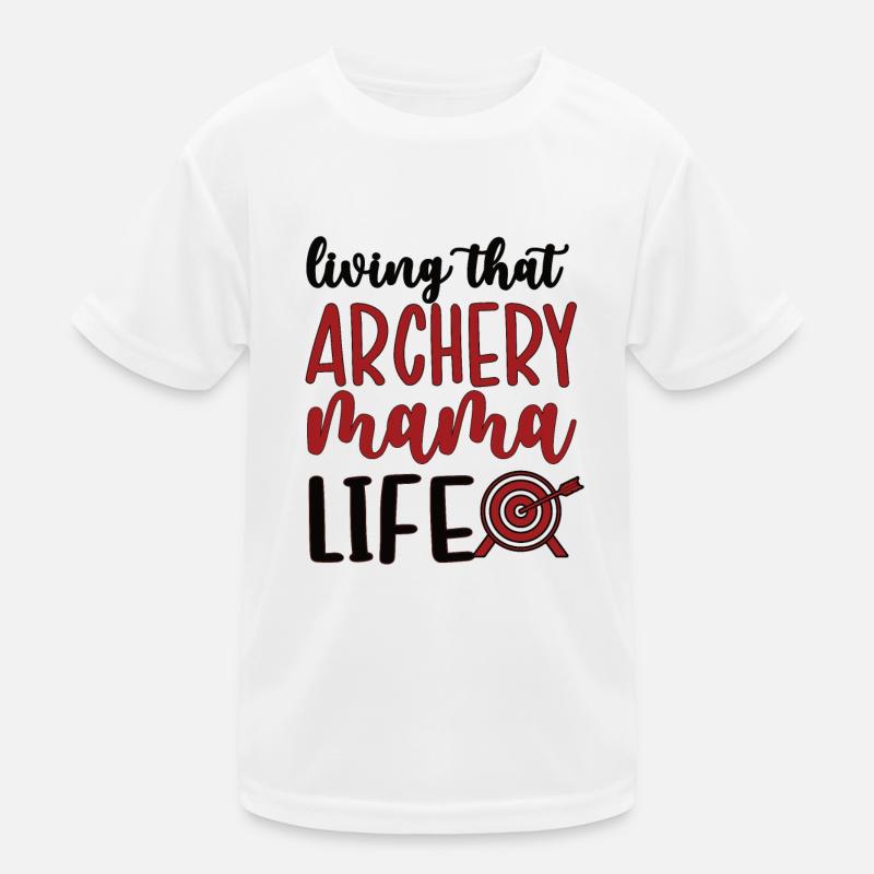 Beste Bogenschießen-Mama Von Bogenschützen Mutter Kinder Funktions-T-Shirt
