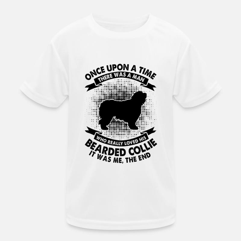 Es War Einmal - Bearded Collie Kinder Funktions-T-Shirt