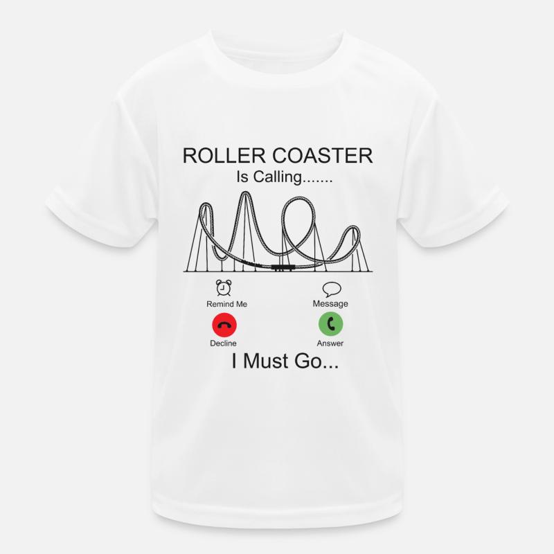 Roller Coaster Phone Display Kinder Funktions-T-Shirt