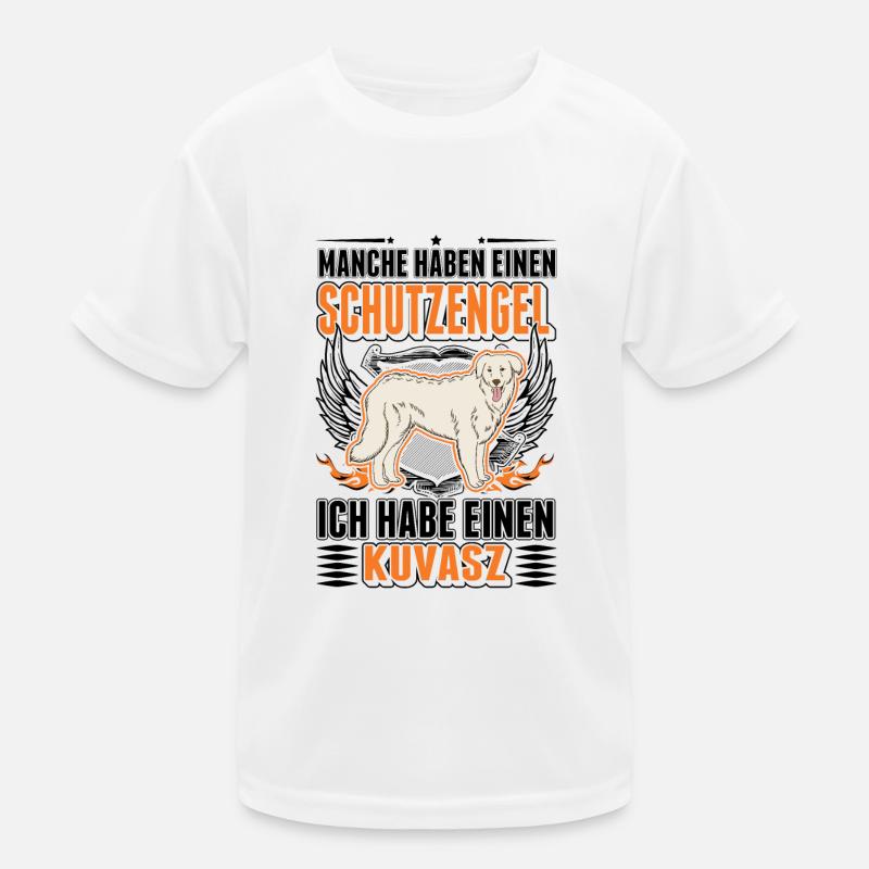 Kuvasz Schutzengel Kuvasz Engel Kinder Funktions-T-Shirt