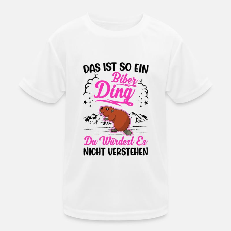 C’est un tel barrage de castor ding T-shirt sport Enfant