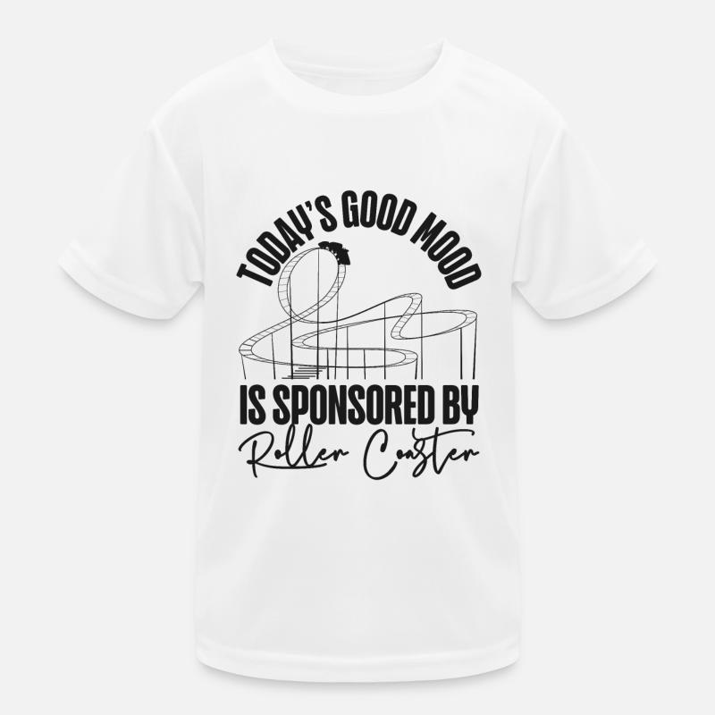 Roller Coaster Today's Good Mood Kinder Funktions-T-Shirt