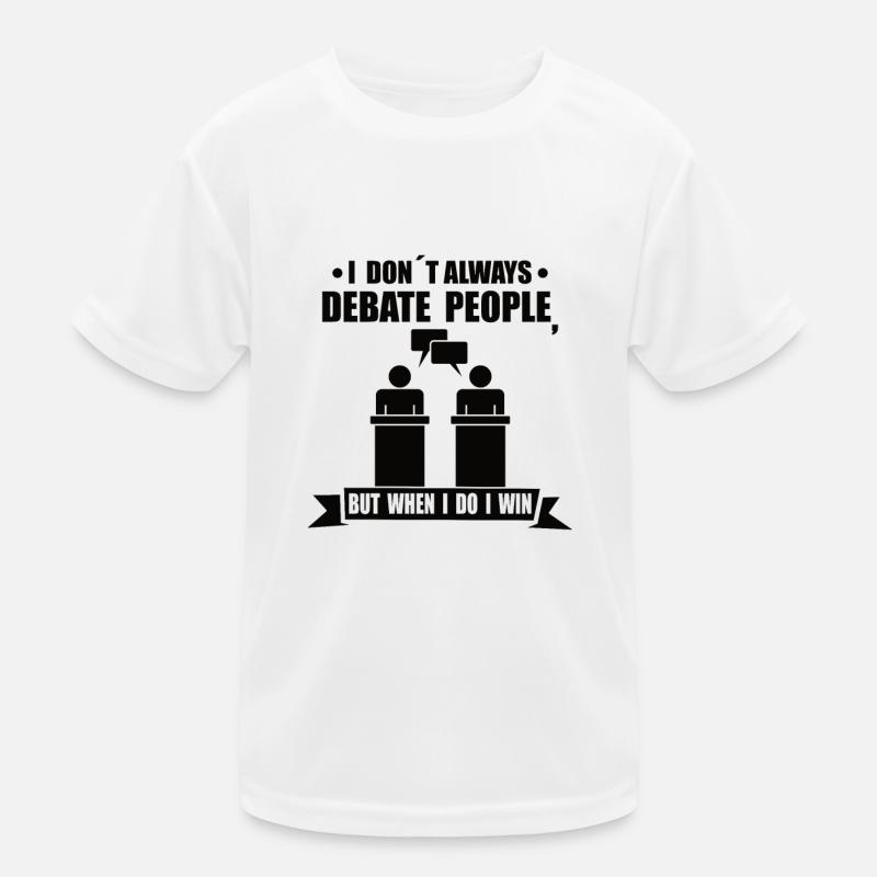 Debate Speech Debater Speaker Gift Idea Kids Functional T-Shirt