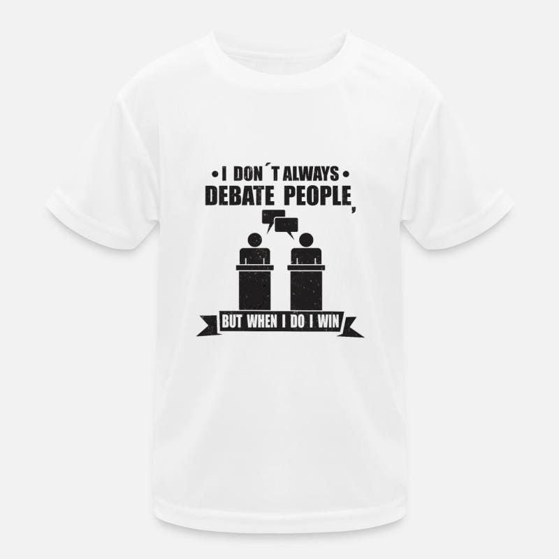 Débat Discours Débatteur Conférencier Idée cadeau T-shirt sport Enfant
