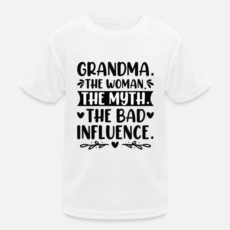 Oma Schlechter Einfluss Omi Großmutter Legende Kinder Funktions-T-Shirt