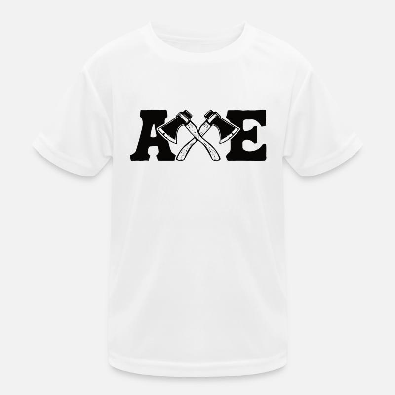 Wood Forestry Axe Throwing Axe Sport Forest Kids Functional T-Shirt