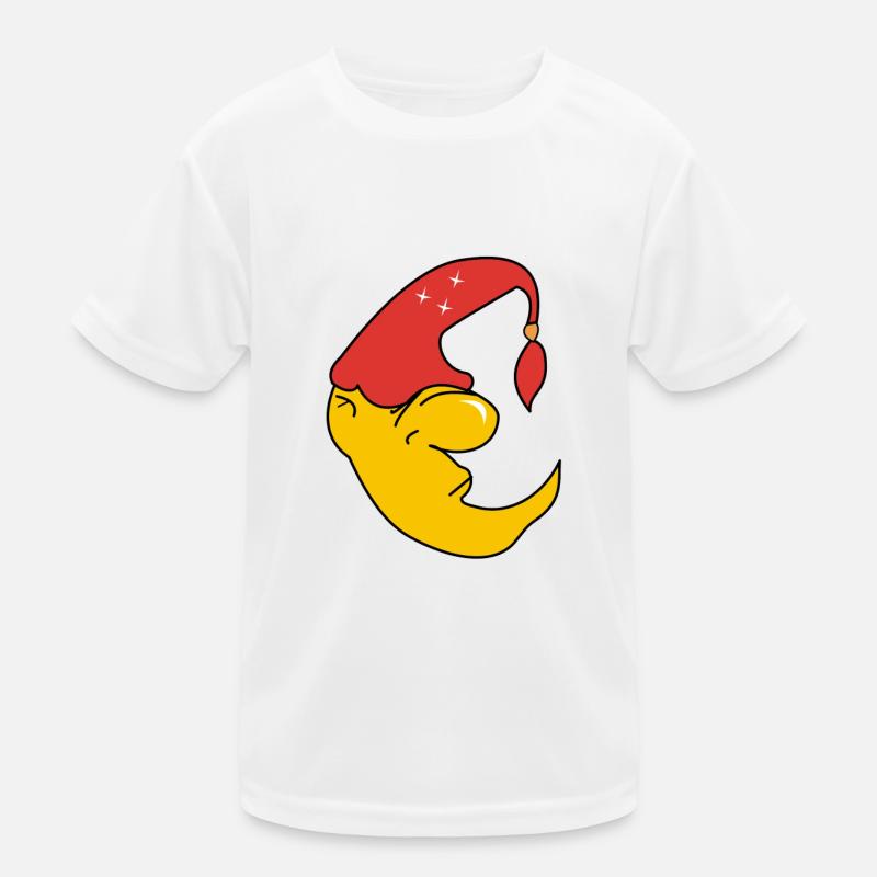 good night moon evening dark sleeping cap Kids Functional T-Shirt