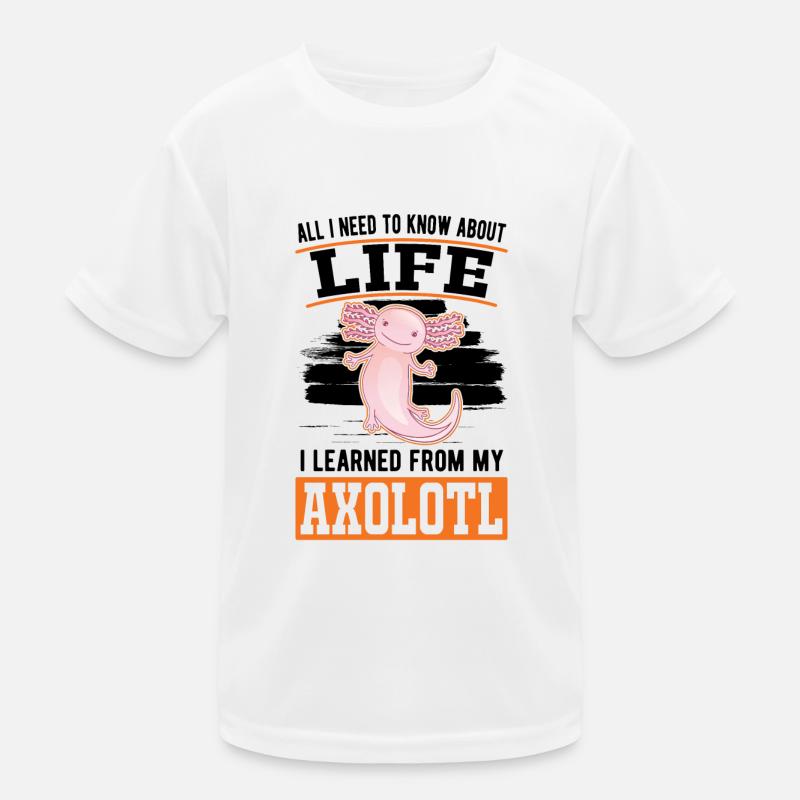 Axolotl Gift Tail Lurch Kids Functional T-Shirt