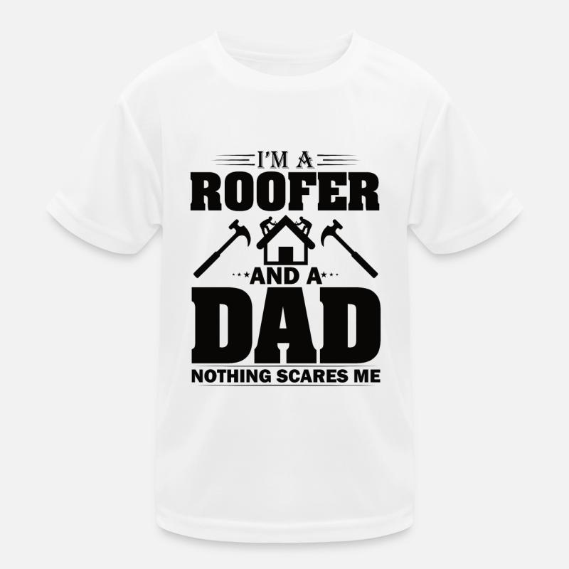 Papa Roofer Father Roofing Craft Roofing Roof Kids Functional T-Shirt