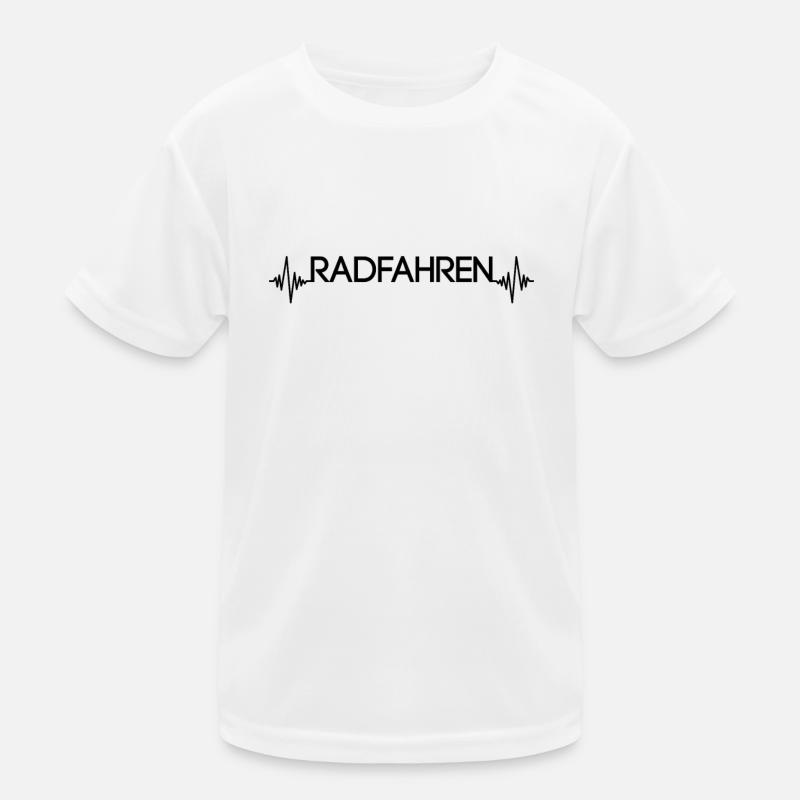 Fahrrad Herzschlag Kinder Funktions-T-Shirt