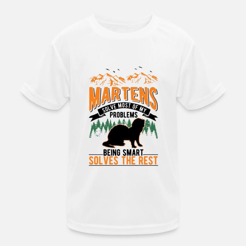 Marder Geschenk Nerz Dachs Baummarder Kinder Funktions-T-Shirt