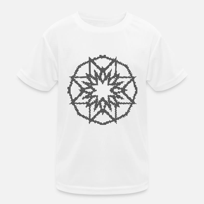 Mosaic Star Mandala Kids Functional T-Shirt