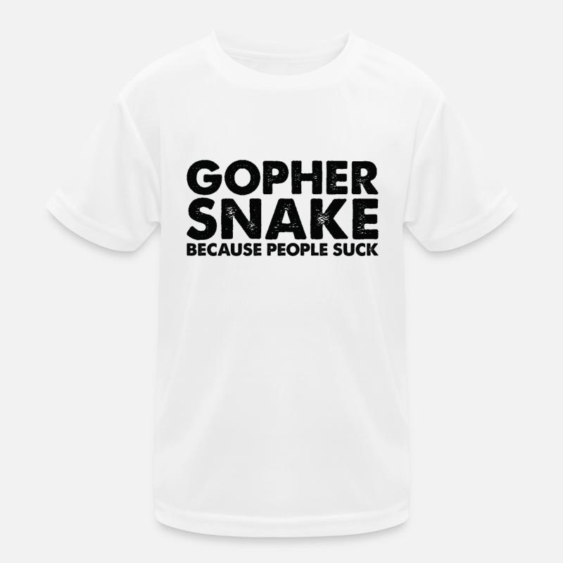 Les gens sucent le serpent gopher T-shirt sport Enfant