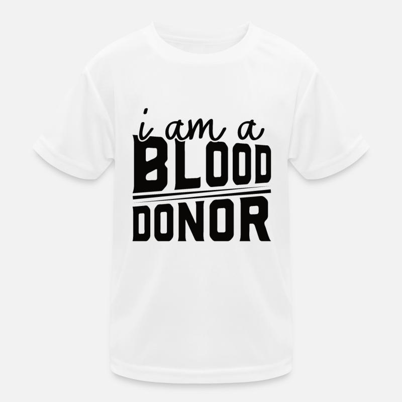 Blutspende Blutspenden Blutspender Kinder Funktions-T-Shirt