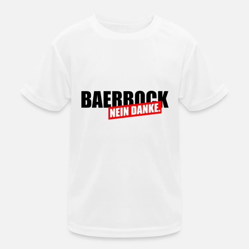 Bearbock Nein Danke Kinder Funktions-T-Shirt
