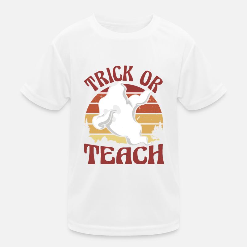 Trick Or Teach Lehrer Halloween Kinder Funktions-T-Shirt