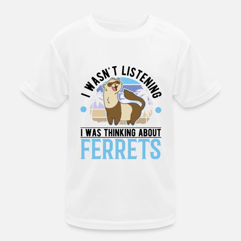 Frettchen Liebhaber Ferret Geschenk Kinder Funktions-T-Shirt