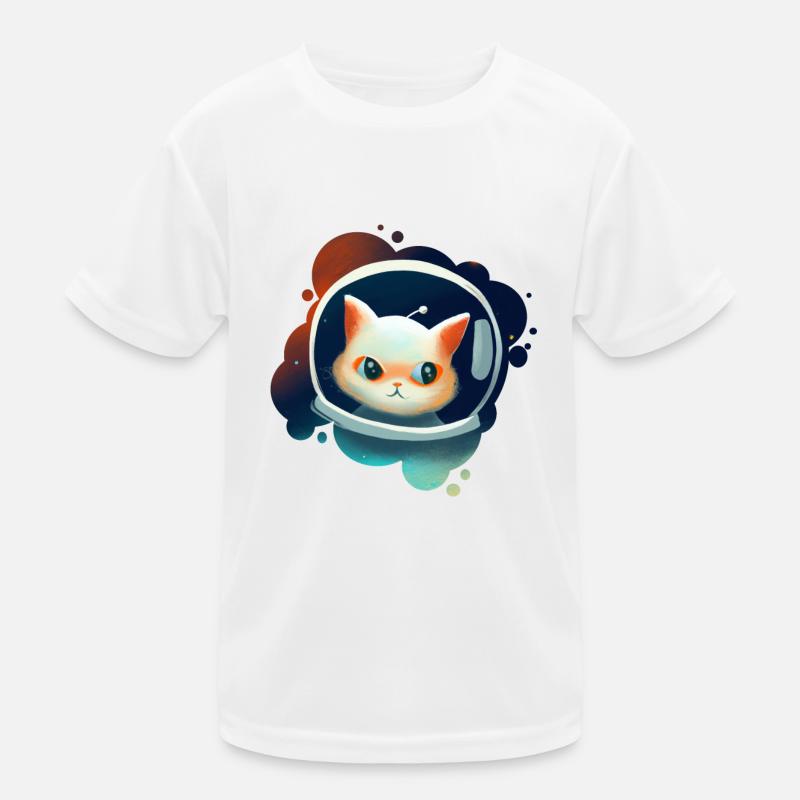 Chat mignon dans l’espace T-shirt sport Enfant