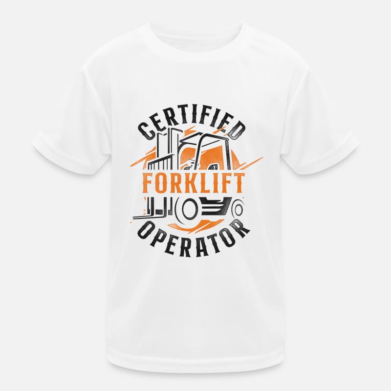 Certified Forklift Truck Operator Kinder Funktions-T-Shirt