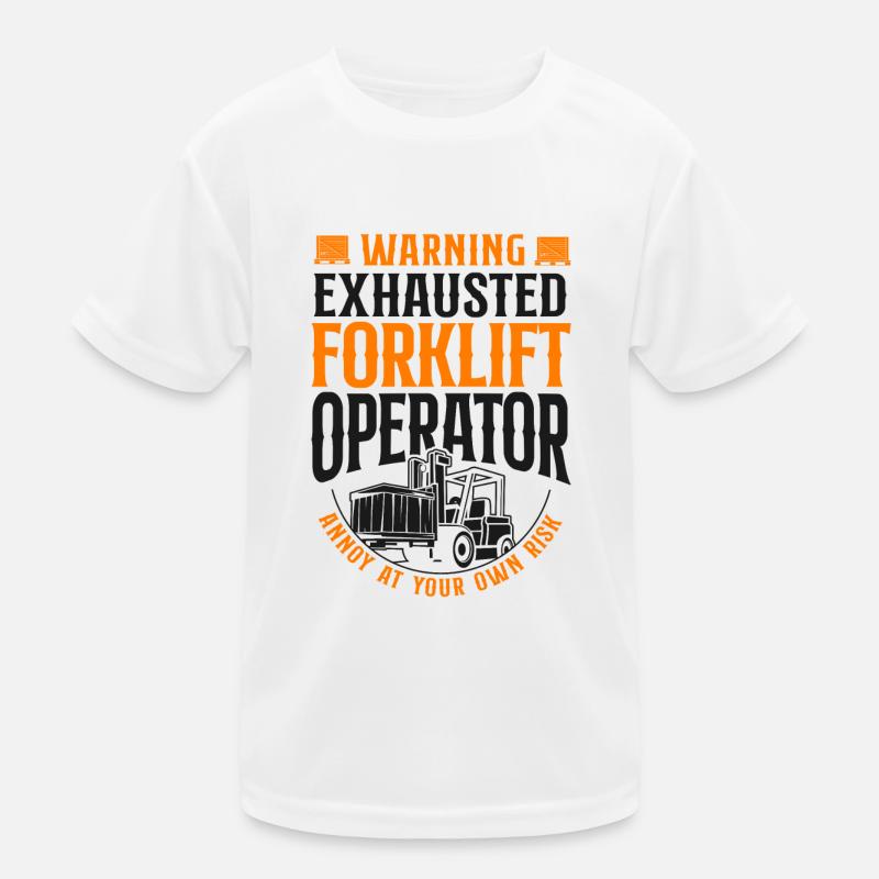 Certified Forklift Truck Operator Kinder Funktions-T-Shirt