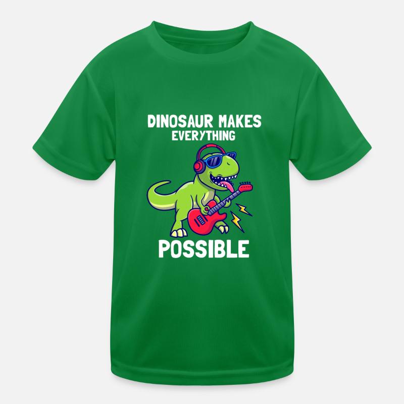 Dinosaur makes everything Possible Kinder Funktions-T-Shirt