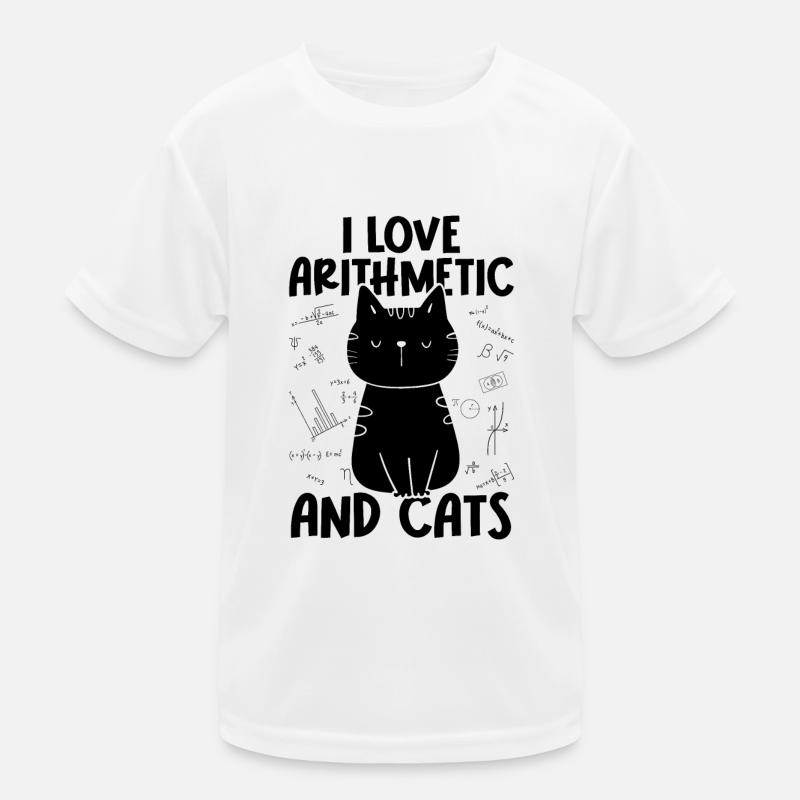 I Love Cats - Arithmetic Kids Functional T-Shirt