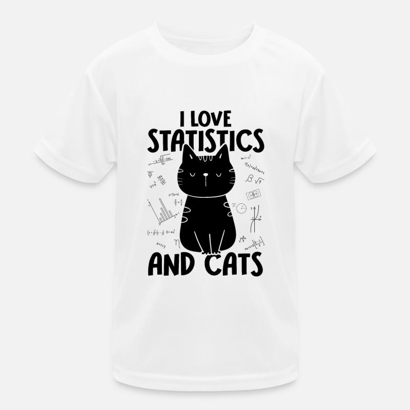 I love cats - Statistics Kids Functional T-Shirt