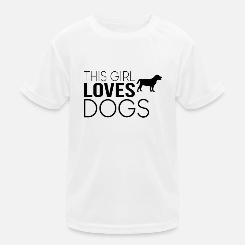 Mädchen Hund Spruch Kinder Funktions-T-Shirt