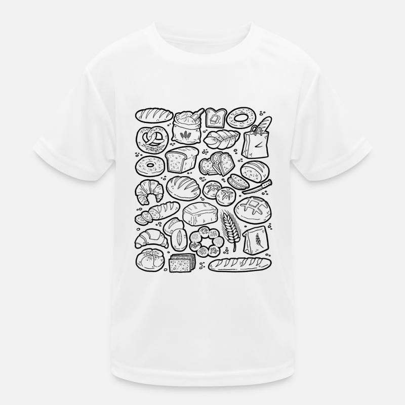 Brot backen Kinder Funktions-T-Shirt