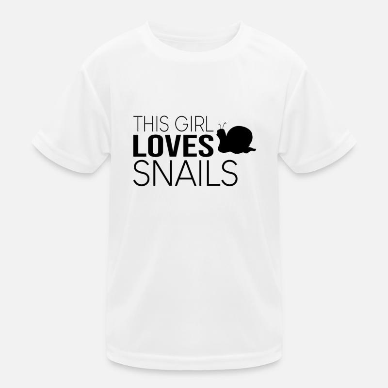 Fille Escargot Disant T-shirt sport Enfant