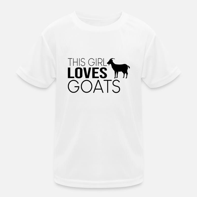 Mädchen Ziege Spruch Kinder Funktions-T-Shirt