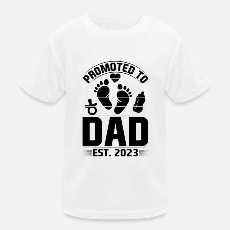 Dad 2023 Future Father Gift Idea Kids Functional T-Shirt
