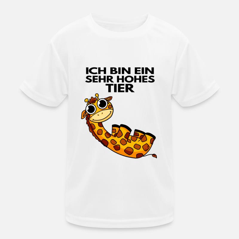 Teamleiter Giraffe Trainer Leitung Chef Kinder Funktions-T-Shirt