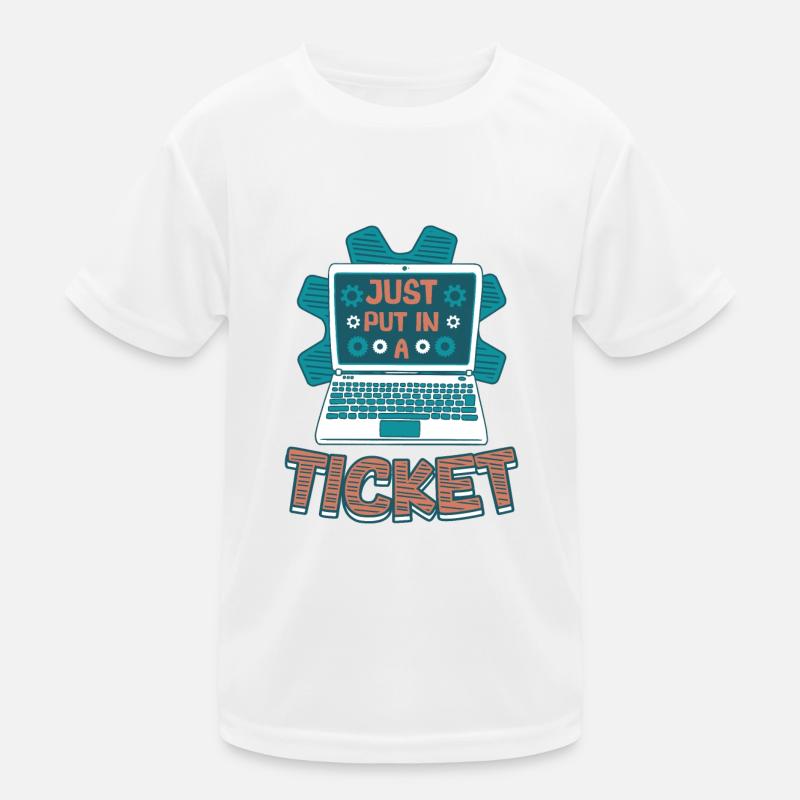 Ouvrez simplement un ticket Help Desk Tech Support T-shirt sport Enfant