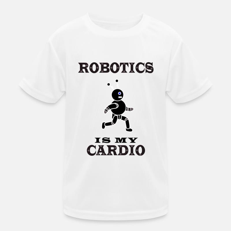 Robotics as Cardio Electronic Engineer Kids Functional T-Shirt