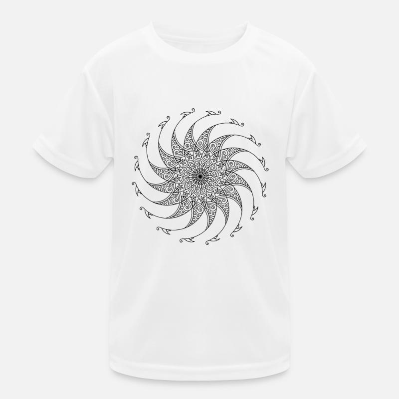 Mandala rotatif T-shirt sport Enfant