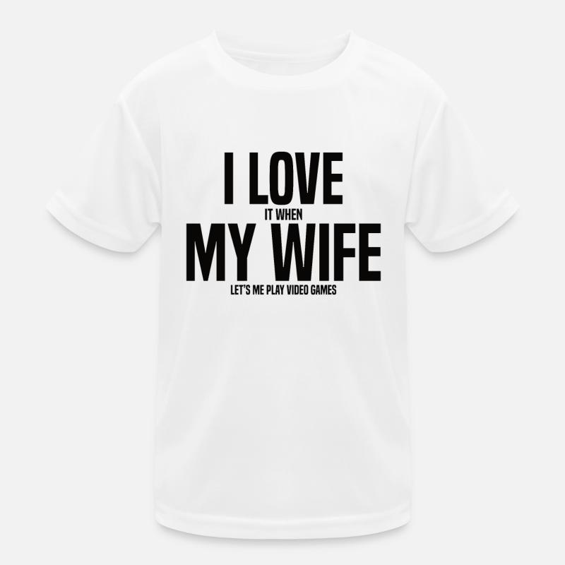 Eherfrau Gaming Videospiele Konsole Partner PC Kinder Funktions-T-Shirt