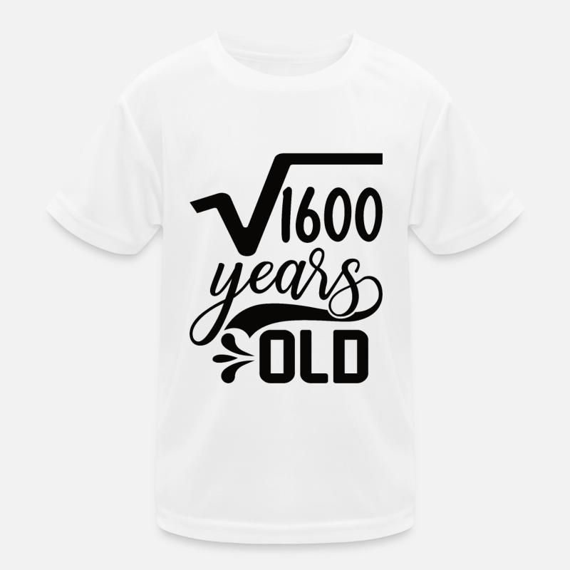 Racine carrée de 1600 Math Nerd 40e anniversaire T-shirt sport Enfant