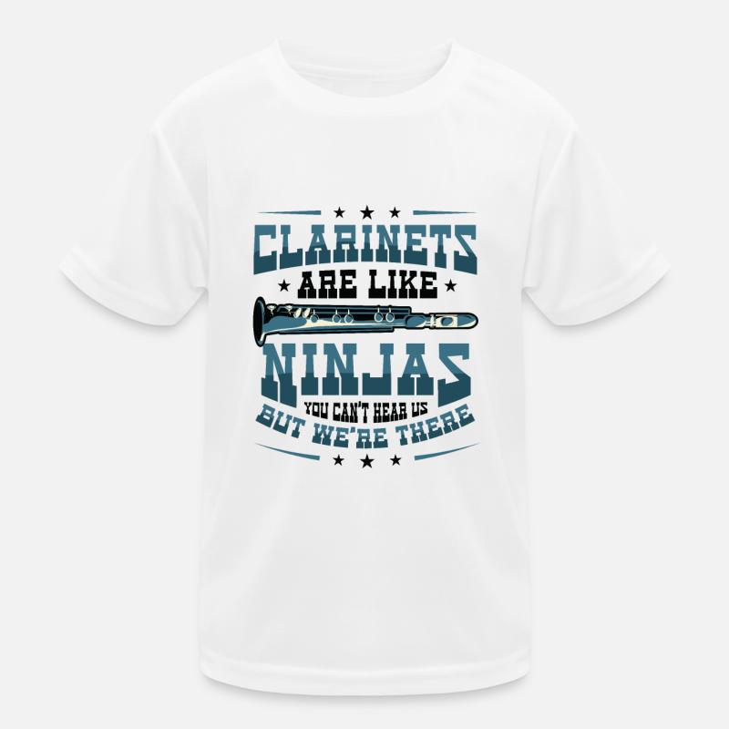 Clarinets Are Like Ninjas Marching Band Kids Functional T-Shirt