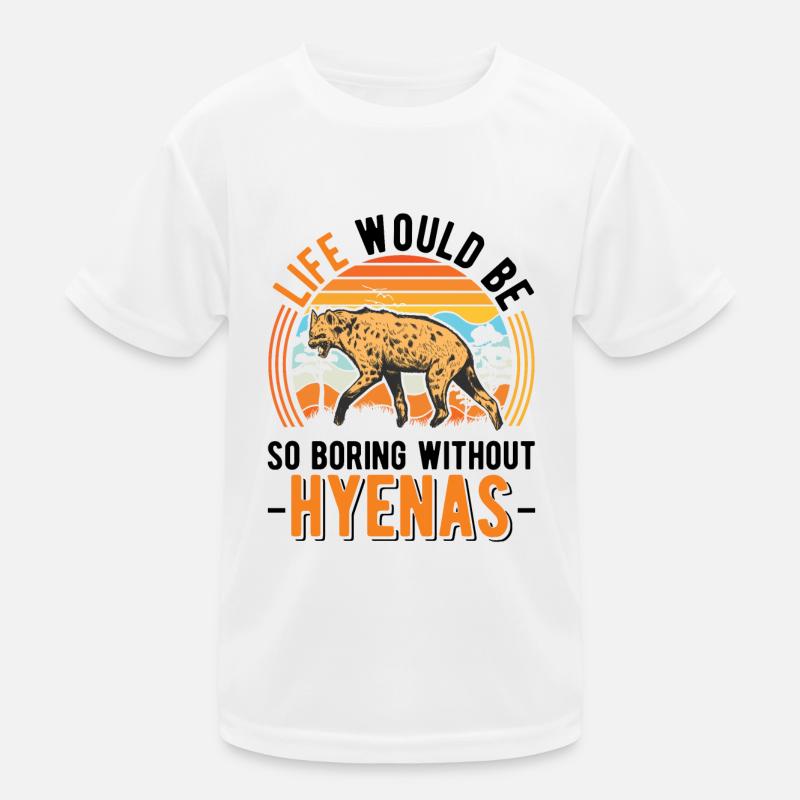 Hyäne Geschenk Erdwolf Hyena Kinder Funktions-T-Shirt