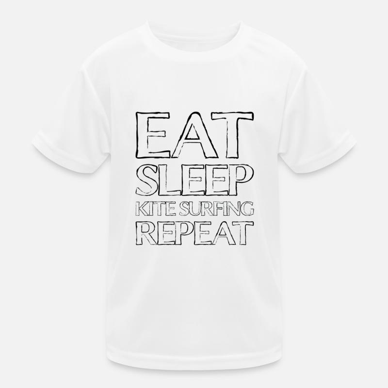 Nourriture Sleep Kiting T-shirt sport Enfant