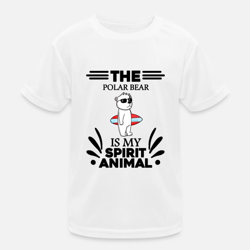 Eisbär Polarbär Bär Kinder Funktions-T-Shirt